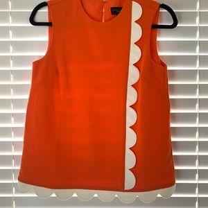 Fun Orange Sleeveless Top